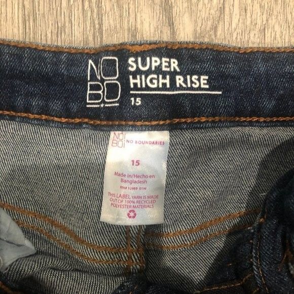 NoBo No Boundaries Super High Rise Womens Denim Jeans Size 15 Vintage Ankle Jean - Picture 3 of 5